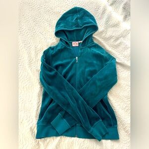 Authentic velour Juicy Couture zip up sweatshirt